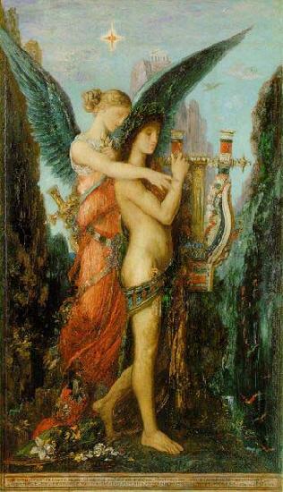 Gustave Moreau Hesiod and the Muse oil painting image